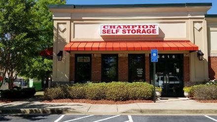 Entrance to My Keep Self Storage in Grayson, GA.